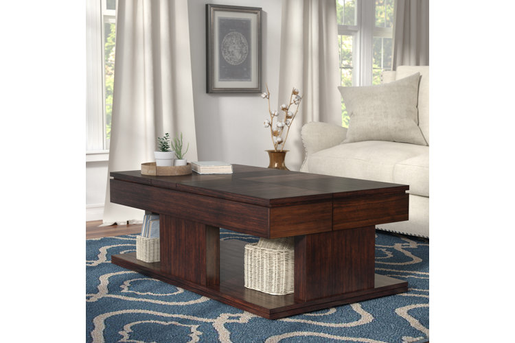 Emiliano lift top coffee deals table with storage